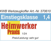 KWB Werkzeugkoffer Einstiegsklasse 1.4 Heimwerker Praxis