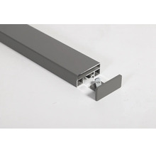 Aluminiumprofil mit Endkappe