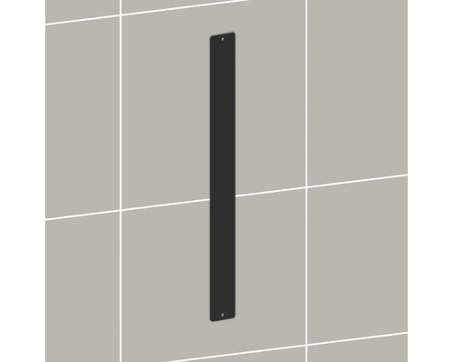 Lange, schmale Metallleiste zur Wandbefestigung