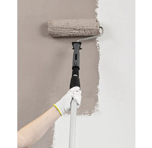 Wand streichen mit Farbroller und Teleskopstiel