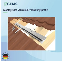 Dachhaken Sparrenboard GEMS 234 mm-thumb-3