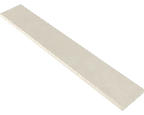 Feinsteinzeug Sockelfliese Mirava Manhattan Ivory 8,5x60 cm matt Längliche Fliese