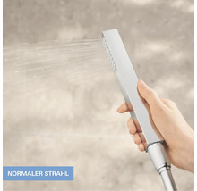 Handbrause mit Normalstrahl im Einsatz