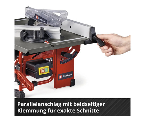 Einhell Tischkreissäge mit Parallelanschlag für exakte Schnitte