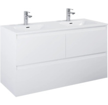 Waschbeckenunterschrank Jungborn DECEM 120x63,5x45,8 cm ohne Waschbecken weiß matt