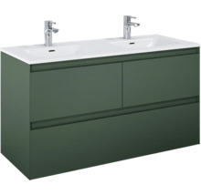 Waschbeckenunterschrank Jungborn DECEM 120x63,5x45,8 cm ohne Waschbecken forrest grün matt