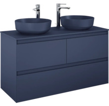 Waschbeckenunterschrank Jungborn DECEM 120x63,5x45,8 cm ohne Waschbecken navy blau matt