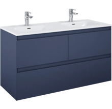 Waschbeckenunterschrank Jungborn DECEM 120x63,5x45,8 cm ohne Waschbecken navy blau matt