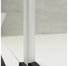 Kunststoff-Lichtleiste mit schwarzer Halterung