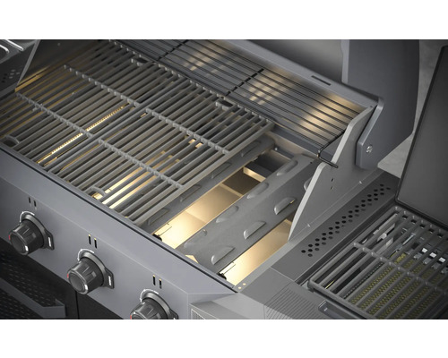 Detailansicht des Grillrosts eines Gasgrills