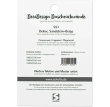 DecoDesign Duschpaneele Sandstein-Beige Informationen
