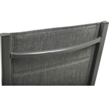 Gartensessel GARDEN PLACE Eve grau Gestell aus robustem Aluminium, Sitzbezug aus robustem Textilgewebe, Klappfunktion für platzsparende Lagerung