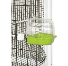 Vogelvoliere 82 x 67 x 151 cm weiß