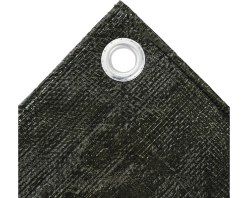 Detail einer Gewebeplane mit Öse