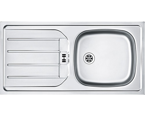 Edelstahlspüle mit Abtropffläche