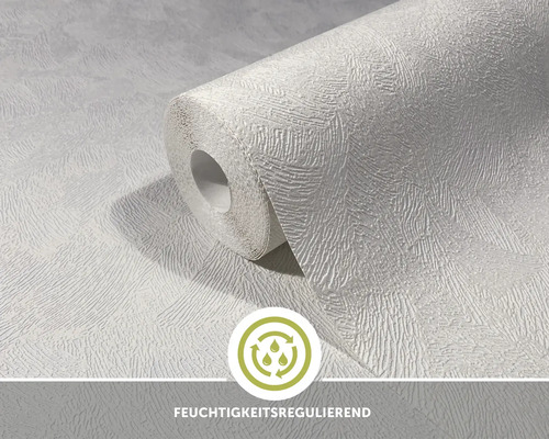Vliestapete Lehm 5402 Putz-Optik, beige/weiß, überstreichbar Rolle Tapete mit feuchtigkeitsregulierender Eigenschaft