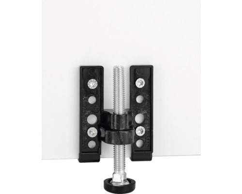 Möbelfuß mit Montageplatte zur Befestigung