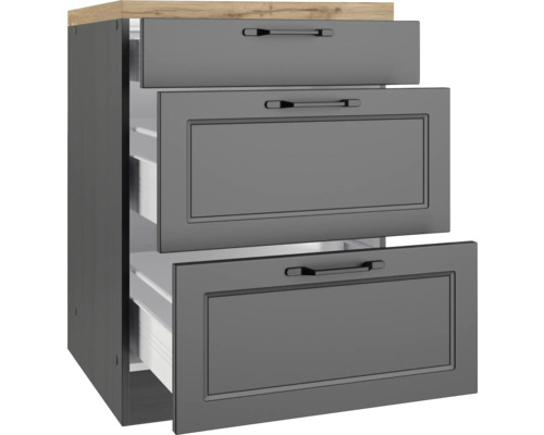 Küchenunterschrank mit drei Schubladen