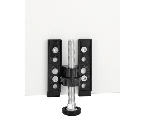 Möbelfuß mit Halterung zur Montage an Möbeln