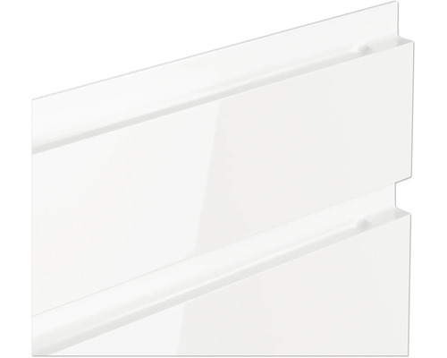 Detailaufnahme von zwei weißen Schubladenfronten