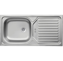 Spüle aus Edelstahl mit Abtropffläche