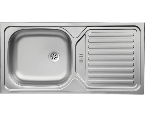 Edelstahlspüle mit Abtropffläche für die Küche