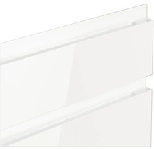 Nahaufnahme von zwei weißen Schubladenfronten