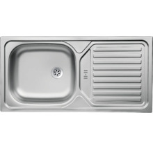 Spüle aus Edelstahl mit Abtropffläche