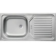 Spüle aus Edelstahl mit Abtropffläche