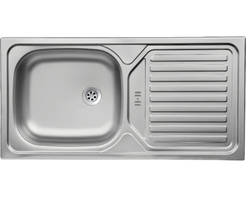 Edelstahlspüle mit Abtropffläche