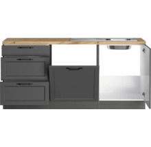 Küchenunterschrank mit Spüle und Schubladen