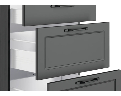 Schrank mit offenen Schubladen zur Aufbewahrung