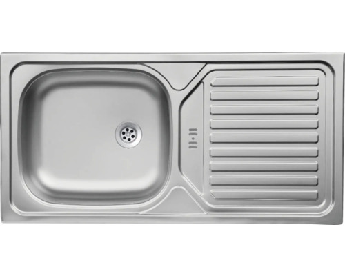 Edelstahlspüle mit Abtropffläche