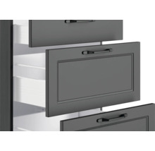 Detailaufnahme eines Schranks mit Schubladen