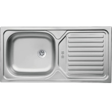 Edelstahlspüle mit Abtropffläche