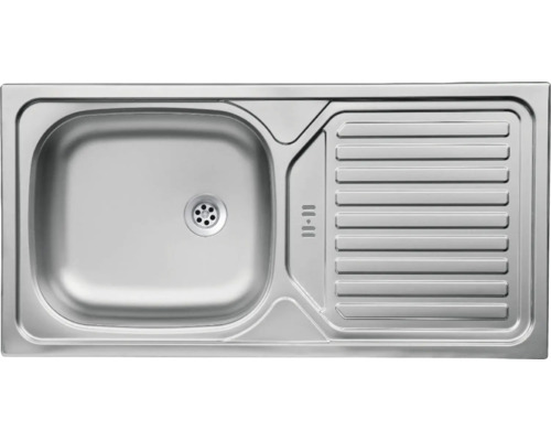 Edelstahlspüle mit Abtropffläche