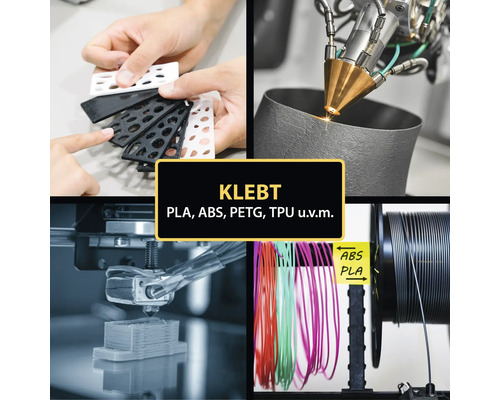 Collage zum Thema 3D-Druck mit verschiedenen 3D-Druckmaterialien