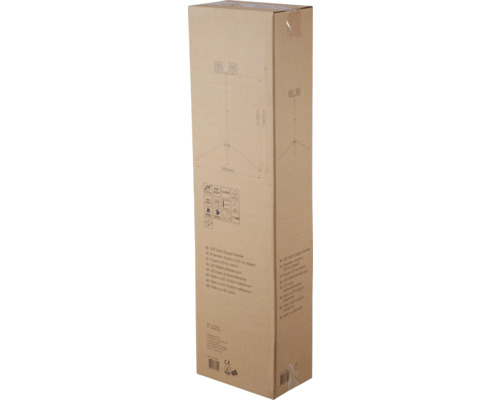 Verpackung einer LED Stativ Doppelstrahler Leuchte
