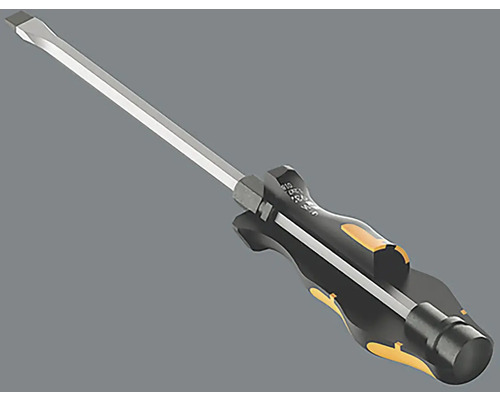 Schlitzschraubendreher mit schwarzem Griff