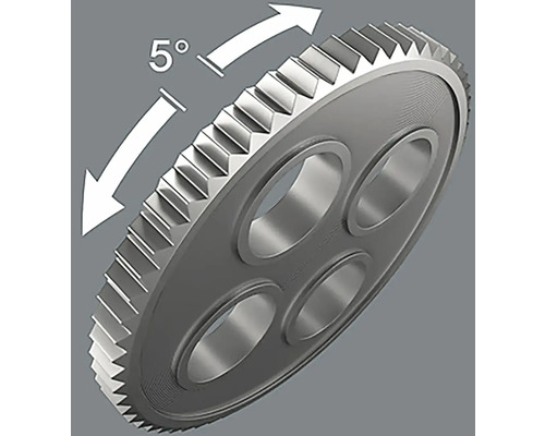 Zahnrad mit 5 Grad Verstellwinkel