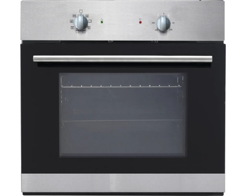 Einbaubackofen mit Glastür und Drehknöpfen