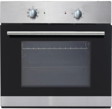 Elektro-Einbaubackofen mit Glastür und Bedienknöpfen