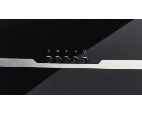 Dunstabzugshaube Bedienfeld mit Lichtsymbol, Gebläsesymbolen und An-/Aus-Taste