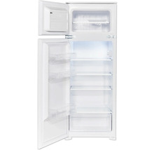 Offener weißer Kühlschrank mit Gefrierfach