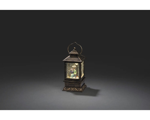 Dekorative Laterne mit Schneekugelfunktion für den Innenbereich