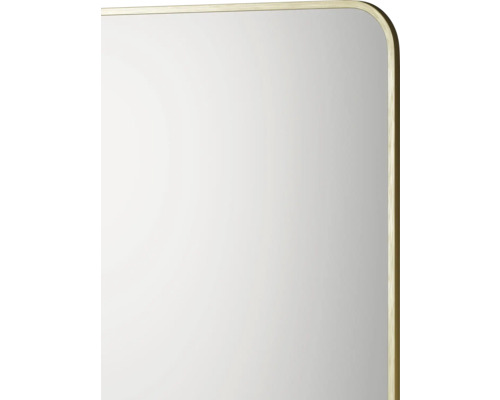 Detailansicht eines Spiegels mit abgerundeten Ecken