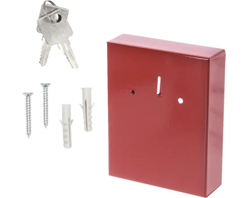 Schlüsselkasten mit Schlüssel, Schrauben und Dübeln