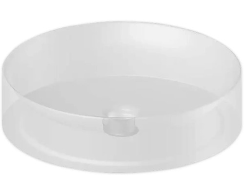 Transparente Pflanzschale aus Kunststoff