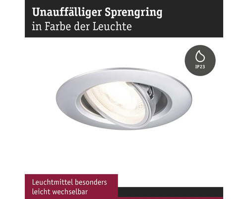 Einbaustrahler mit Schutzart IP23