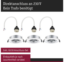 Einbaustrahler Set mit GU10 Anschluss für den Innenbereich